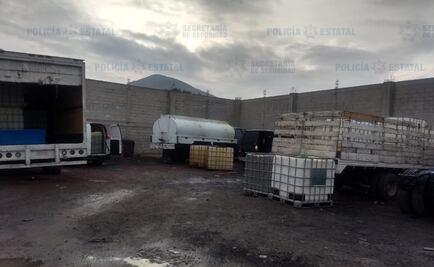 Decomisan predio donde se extraía combustible de manera ilegal en Edomex