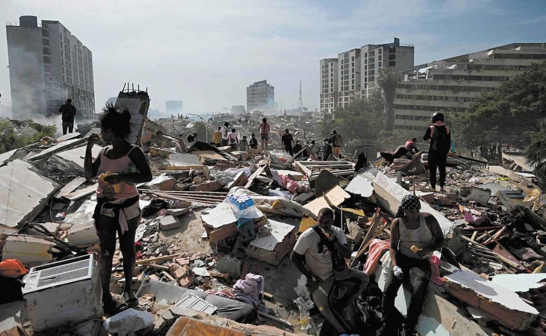 La Guaira, Venezuela, después de los terremotos de 7.2 y 7.2 del pasado 24 de junio. Foto: Federico Parra / AFP