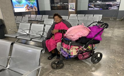 Hija abandona a su madre diabética en una central camionera de Sonora