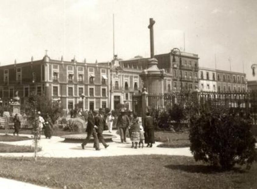 Cuando el Zócalo era un jardín “europeo”