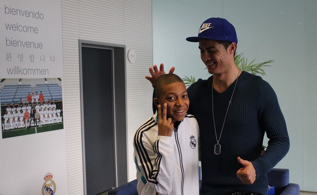 Cristiano Ronaldo celebra el fichaje de Kylian Mbappé al Real Madrid