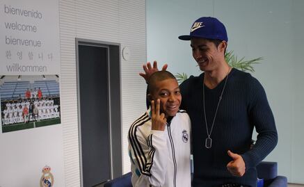 Cristiano Ronaldo celebra el fichaje de Kylian Mbappé al Real Madrid