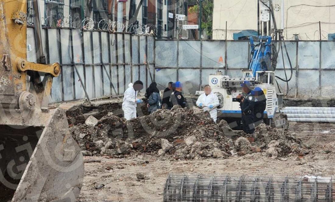 Fiscalía comienza a deslindan responsabilidades de restos óseos encontrados en construcción (10/07/2025). Foto: Especial