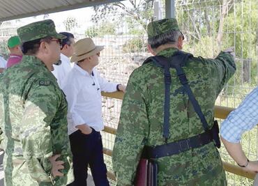 Secretarios de Seguridad y Sedena visitan frontera sur