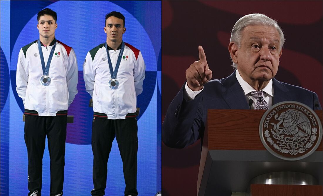 AMLO felicitó a los medallistas mexicanos / FOTO: Especiales