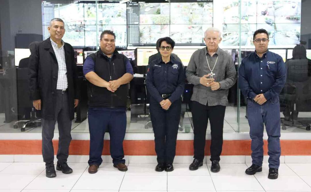 Acuerdan obispo y Policía de Cuernavaca sumar cámaras de video de parroquias a C4 la ciudad capital. Foto: Especial
