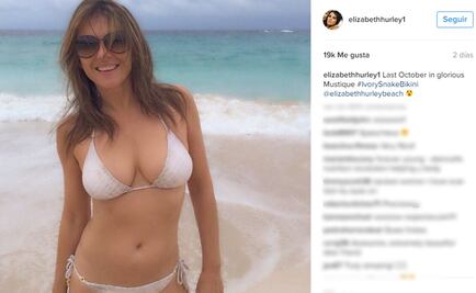 Elizabeth Hurley vuelve a lucir su figura en bikini
