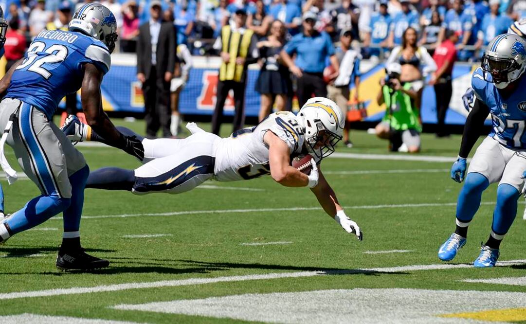 Danny Woodhead logró dos anotaciones. Foto: AP