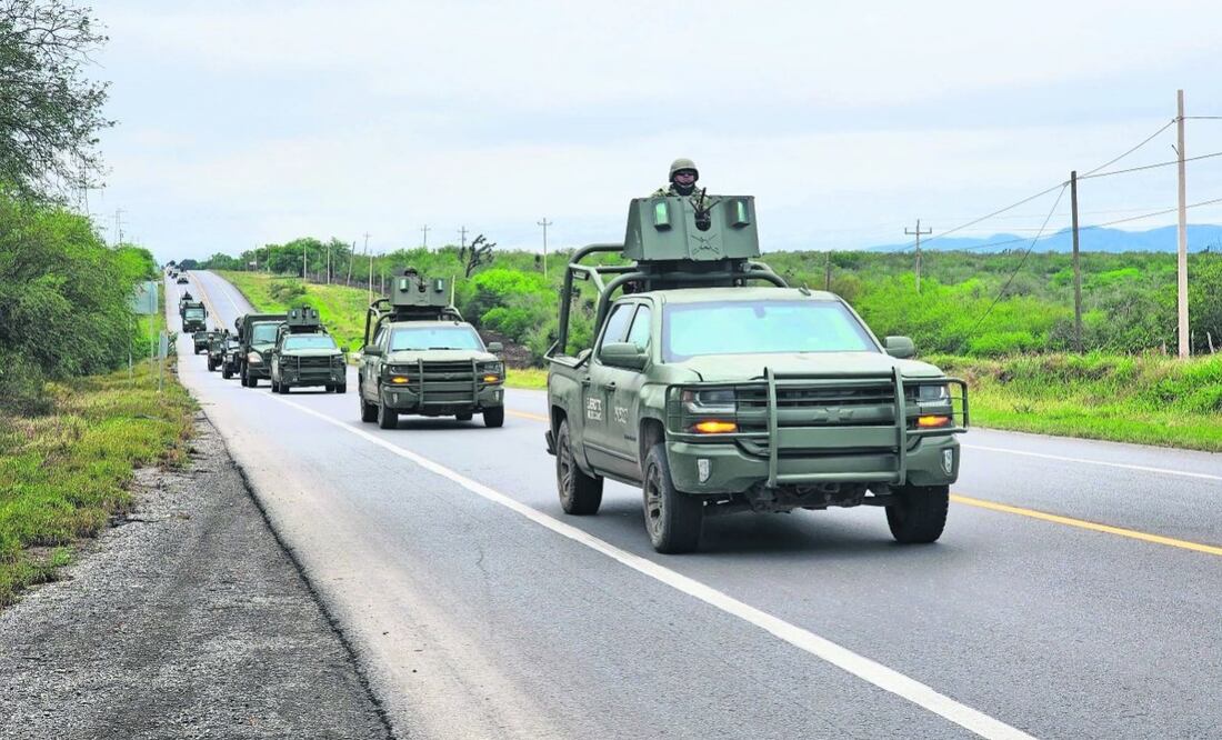 Los elementos adscritos a la Cuarta Región Militar arribaron el jueves por la tarde y forman parte de la Fuerza de Tarea Regional. Foto: Especial