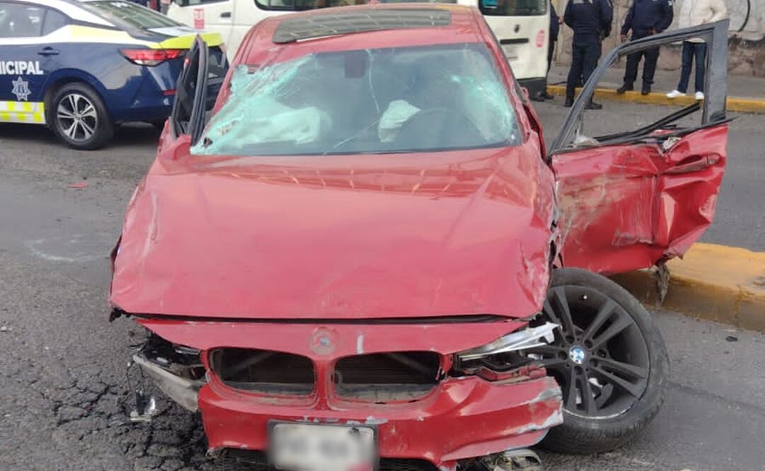 Automovilista alcoholizado embiste a motociclista sobre Gustavo Baz y Puente de Vigas. Foto: Especial 