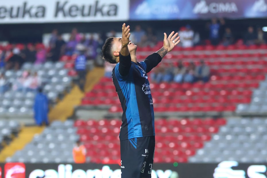 Gallos Blancos de Querétaro en festejo de gol, durante la fase regular del torneo Clausura 2026 - Foto: Imago7