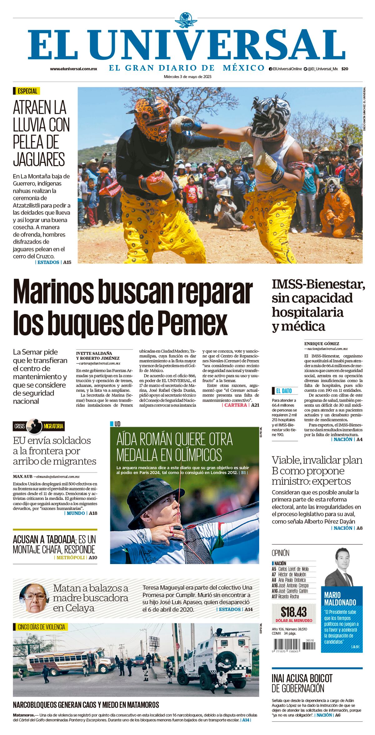 Portada impresa
