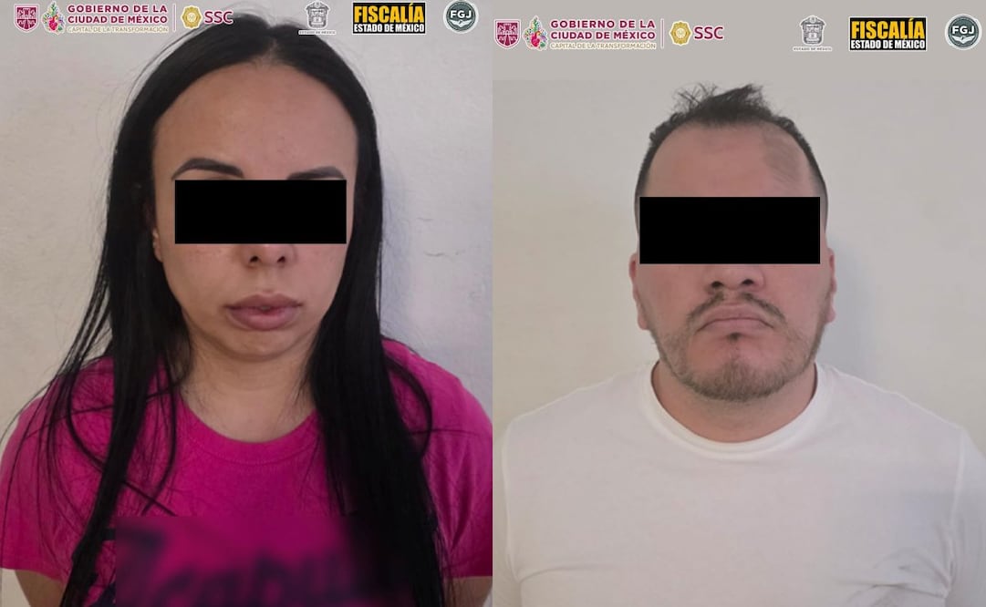 Se capturó a “El Chícharo” y a Sara Isabel “N”, presuntos integrantes de una célula de la Unión Tepito. Fotos: Especiales