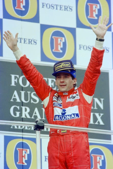 En Australia, Senna conquistó el último Gran Premio de su vida. | Fotos: AFP y mclaren.com