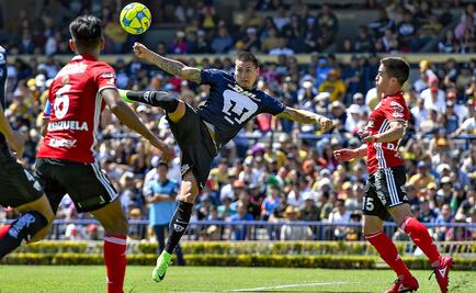 Pumas viene de atrás y rescata empate 3-3 ante Xolos de Tijuana