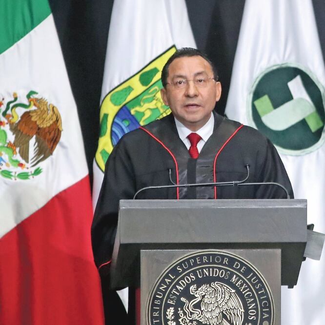 El magistrado Rafael Guerra Álvarez destacó que los derechos laborales de las y los empleados de los órganos judiciales de las entidades federativas, serán respetados en su totalidad. LUCÍA GODÍNEZ. EL UNIVERSAL