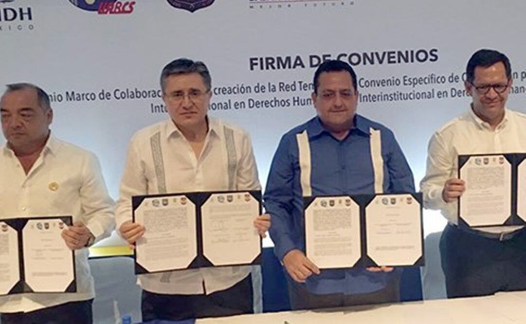 El titular de la CNDH participó en el foro “Protección, denuncia y prevención social del delito de trata de personas”, en BCS. /Especial