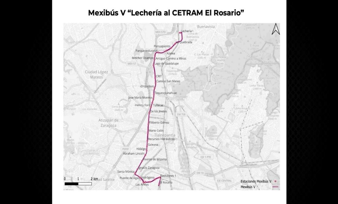 La próxima Línea 5 del Mexibús conectará con el Cetram El Rosario y el Tren Suburbano. Foto: Especial