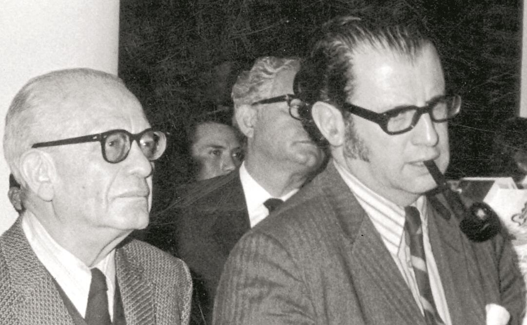 Max Aub y Jaime García Terrés. Foto: Archivo El Universal