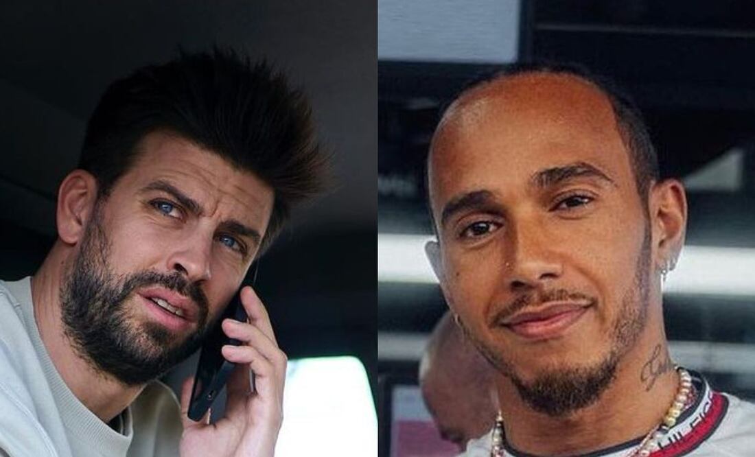 Gerard Piqué y Lewis Hamilton. Fuente: producción Universal