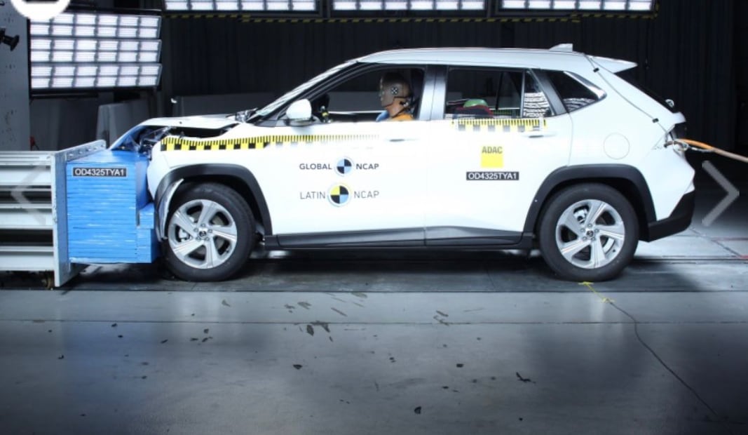 Toyota Yaris Cross + 6 Airbags. Foto: Latin NCAP