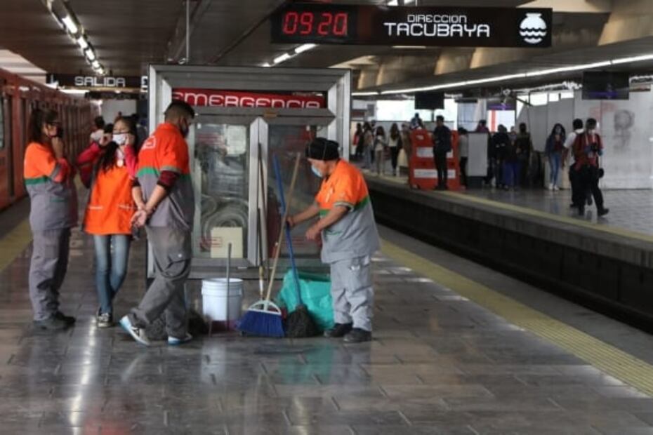 Así se ve en fotos y video el Metro con cubreboca obligatorio