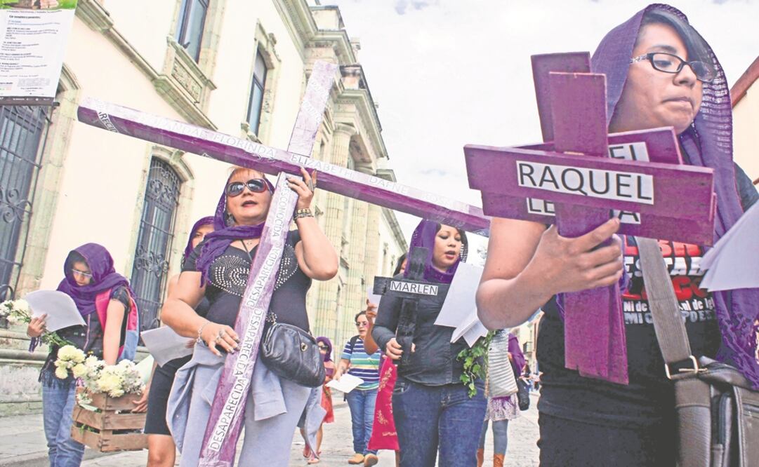 Protesta de mujeres contra los feminicidios. Foto: Archivo/ EL UNIVERSAL