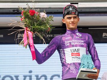 Isaac Del Toro, tras conquistar la Vuelta a Burgos; "es un orgullo representar a México", asegura