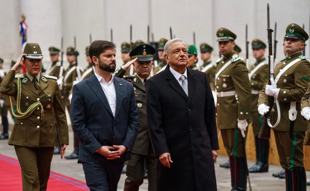 AMLO en su visita oficial a Chile / Foto: Twitter de Gabriel Boric