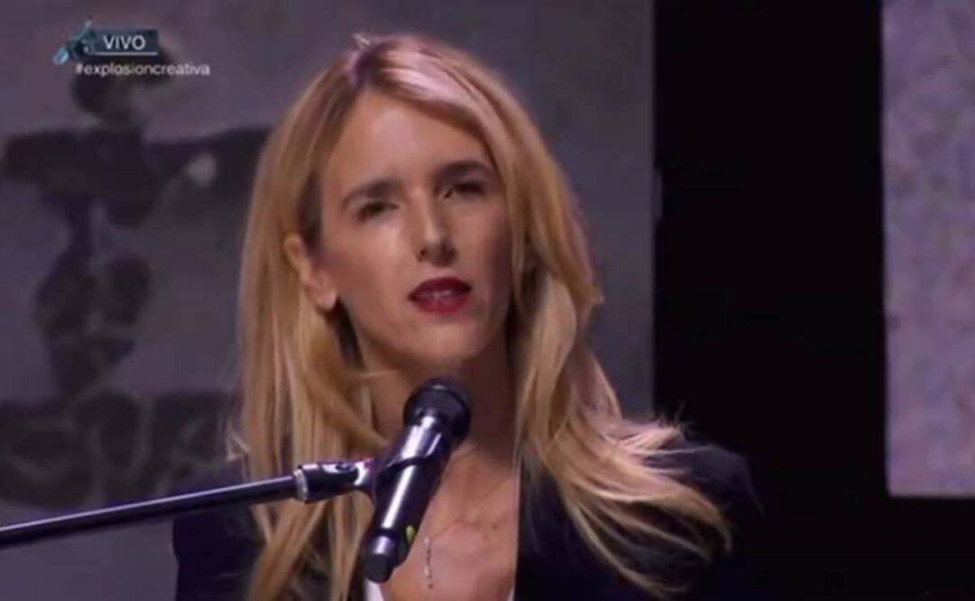 Cayetana Álvarez de Toledo en su discurso en la Feria de las Ideas 2024, realizada en Puebla. Foto: captura de pantalla