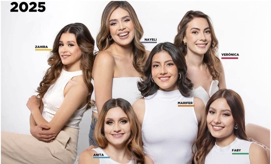 De la lista original de finalistas, solo Zahira quedó en la competencia para ser reina de la Feria Nacional de San Marcos, Aguascalientes, luego de que todas las demás renunciaran (22/01/2025). Foto: Especial