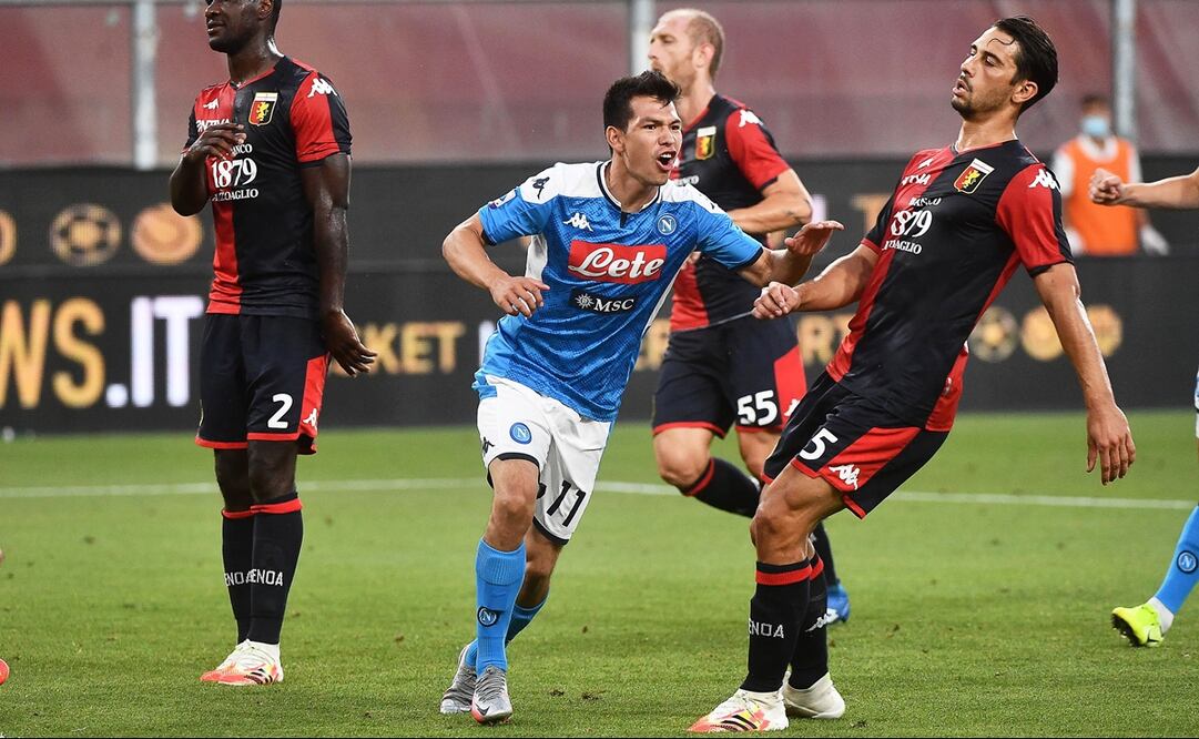 Chucky Lozano ingresó de cambio y de inmediato hizo el gol del triunfo para el Nápoli (EFE)