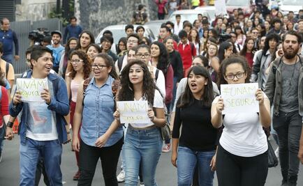 Con marcha en CU, estudiantes exigen seguridad en UNAM