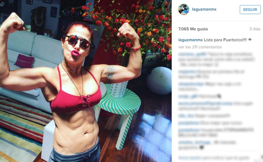 Alejandra Guzmán presume sus músculos