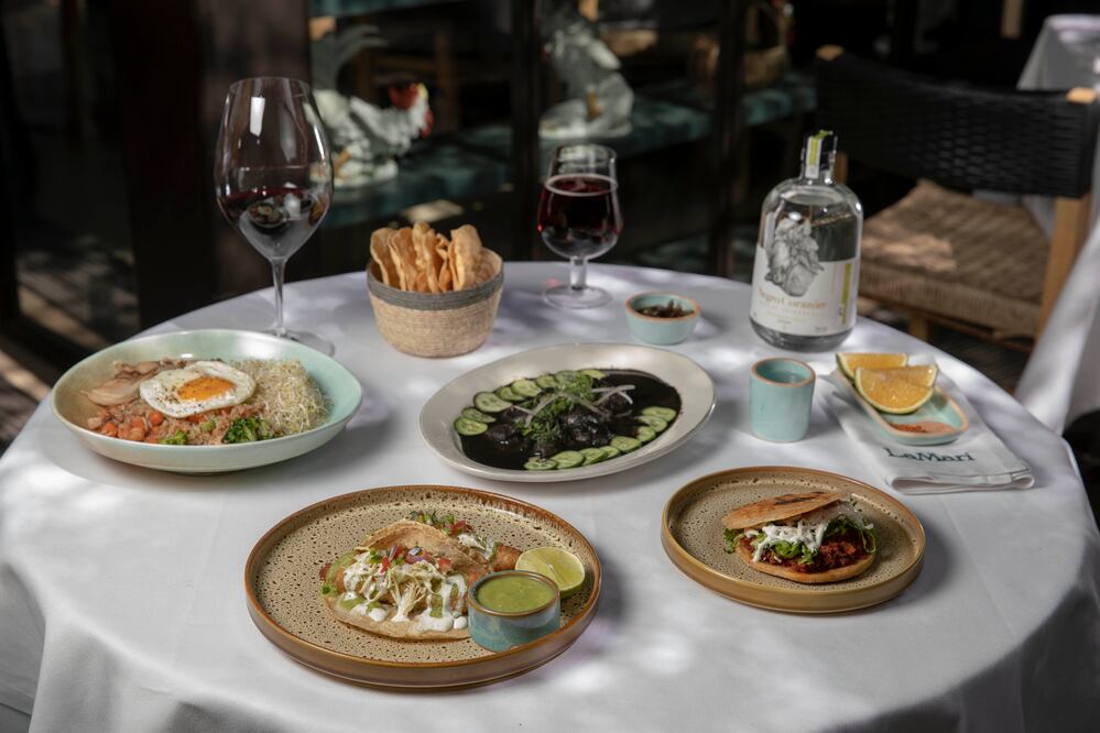 Una selección de platillos del menú del restaurante LaMari. Foto: Edgar Silva Fuentes/EL UNIVERSAL
