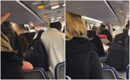 VIDEO. Pasajeros arman trifulca en avión y uno golpea a un piloto