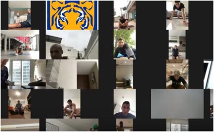 Tigres da el ejemplo de cómo entrenar en casa durante Pandemia