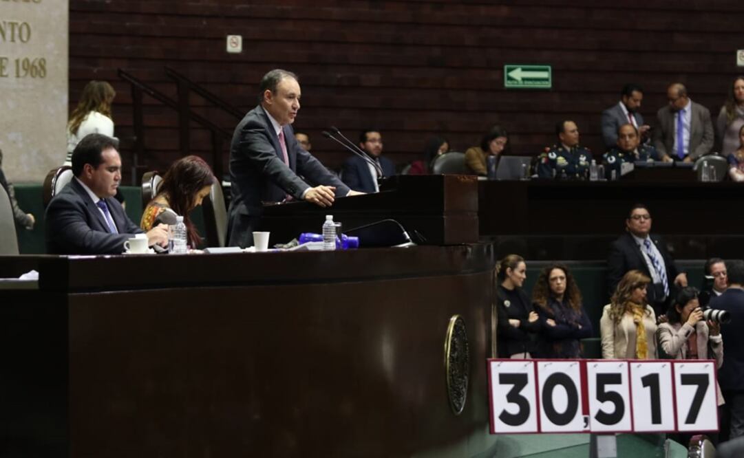 Foto: Comparecencia de Alfonso Durazo en San Lázaro. Foto: Carlos Mejía / EL UNIVERSAL