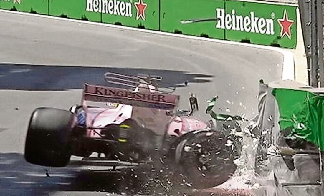 En el GP de Azerbaiyán abandonó tras choque con su coequipero (ARCHIVO. EL UNIVERSAL)