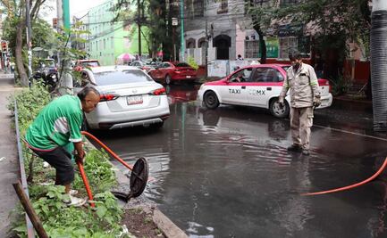Lluvias intensas y vientos fuertes azotaron CDMX; más de 20 encharcamientos y caída de árboles