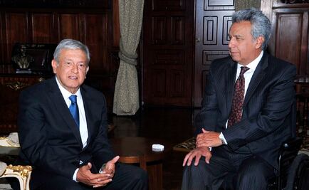 ​Se reúnen Lenín Moreno y López Obrador en Ecuador