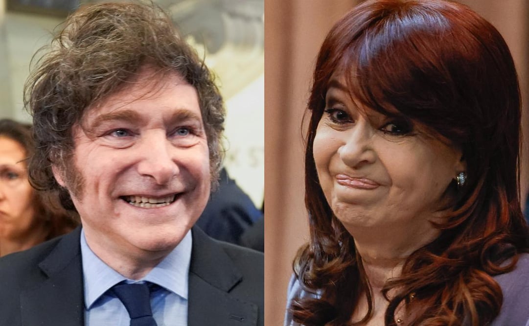 Cristina Fernández acusa a Javier Milei de recibir un cheque en blanco del FMI. Foto: AP/EFE