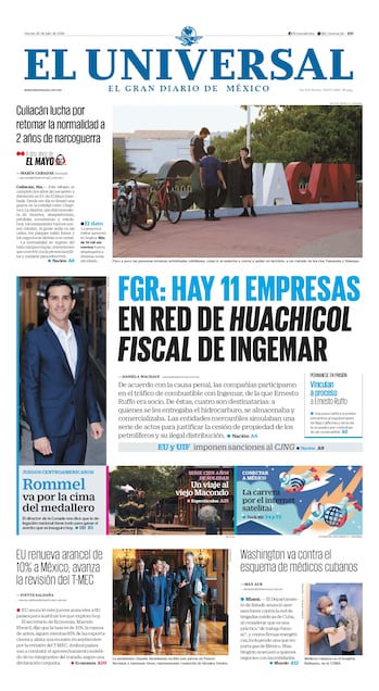 Portada impresa del 24 de julio de 2026.