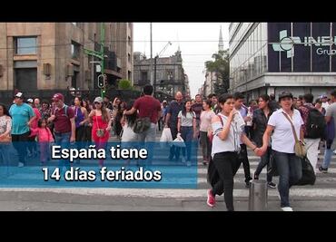 México es el país que tiene menos días festivos oficiales