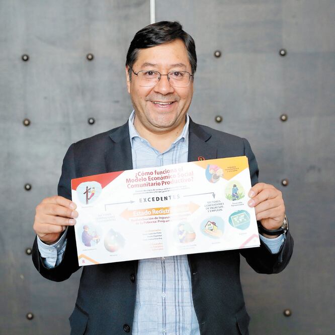 Postura. Luis Arce afirma que el Estado debe corregir las fallas del mercado y ser dueño de los recursos naturales, especialmente los hidrocarburos. BERENICE FREGOSO. EL UNIVERSAL