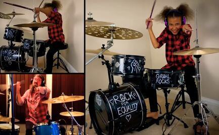 Dave Grohl compone rola para Nandi, la niña baterista que hace covers en YouTube