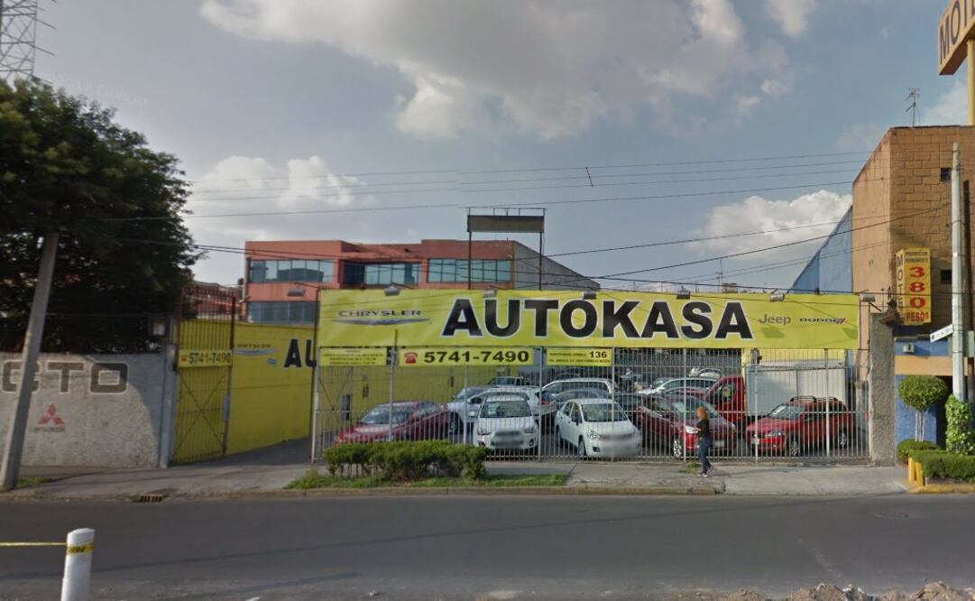 Aspecto del establecimiento donde se registro el robo de unidades Foto: Tomada de Google Maps