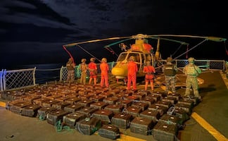Marina incrementa 47% aseguramiento de cocaína en operaciones marítimas; reporta 86 detenidos en 2026