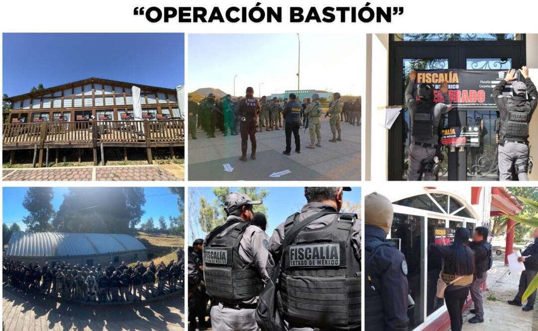 La Marina Armada y la Guardia Nacional, en conjunto con el Centro Nacional de Inteligencia  y la Fiscalía del Estado de México, pusieron en marcha la “Operación Bastión". Foto: Especial