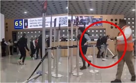 VIDEO muestra riña entre pasajeros de Aeroméxico en AICM; presuntamente estaban en estado de ebriedad
